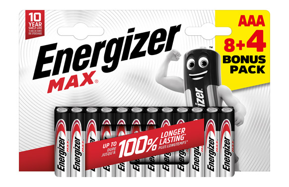 PILA ALCALINA MAX LR6 AAA PACK