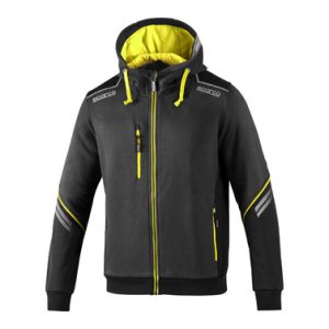 SUDADERA GRIS/AMARILLO FLUOR 0