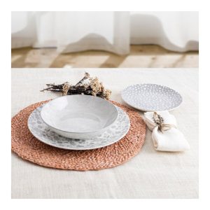 VAJILLA 12PZ AQUILEA GRIS 5426