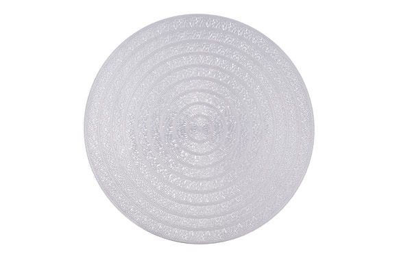 MANTEL METALIZ 38CM PLATA 5427