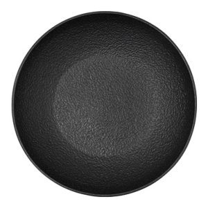 PLATO NEGRO HONDO 21X21X4,7CM