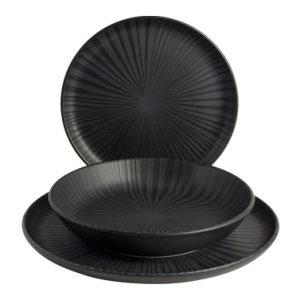 VAJILLA 18 PZ STW VENERE NEGRA