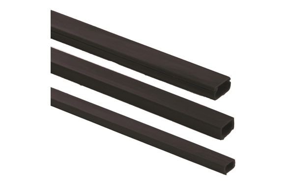 MINICANALETA ADHESIVA NEGRO 10