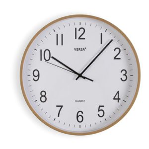 RELOJ PARED MADERA CLARA 30CM