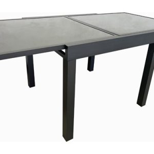 MESA CUADRADA EXT ALUM CRISTAL