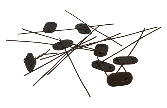 FIJACION CAÑIZO PCV MARRON 26