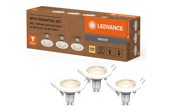 FOCO EMP. BL GU10 2,60W 230LM