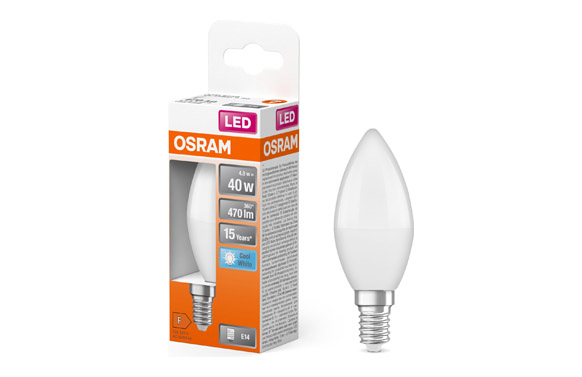 BOMBILLA VELA LED E14 4,9W 407