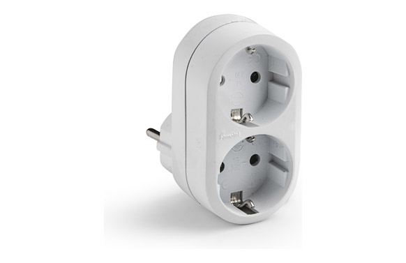 ADAPTADOR FRONT 2T BLANCO 16A