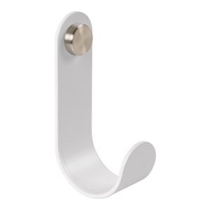 GANCHO BOTON INOX BLANCO