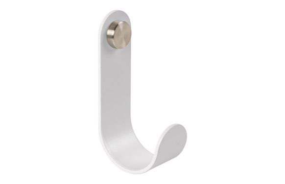 GANCHO BOTON INOX BLANCO