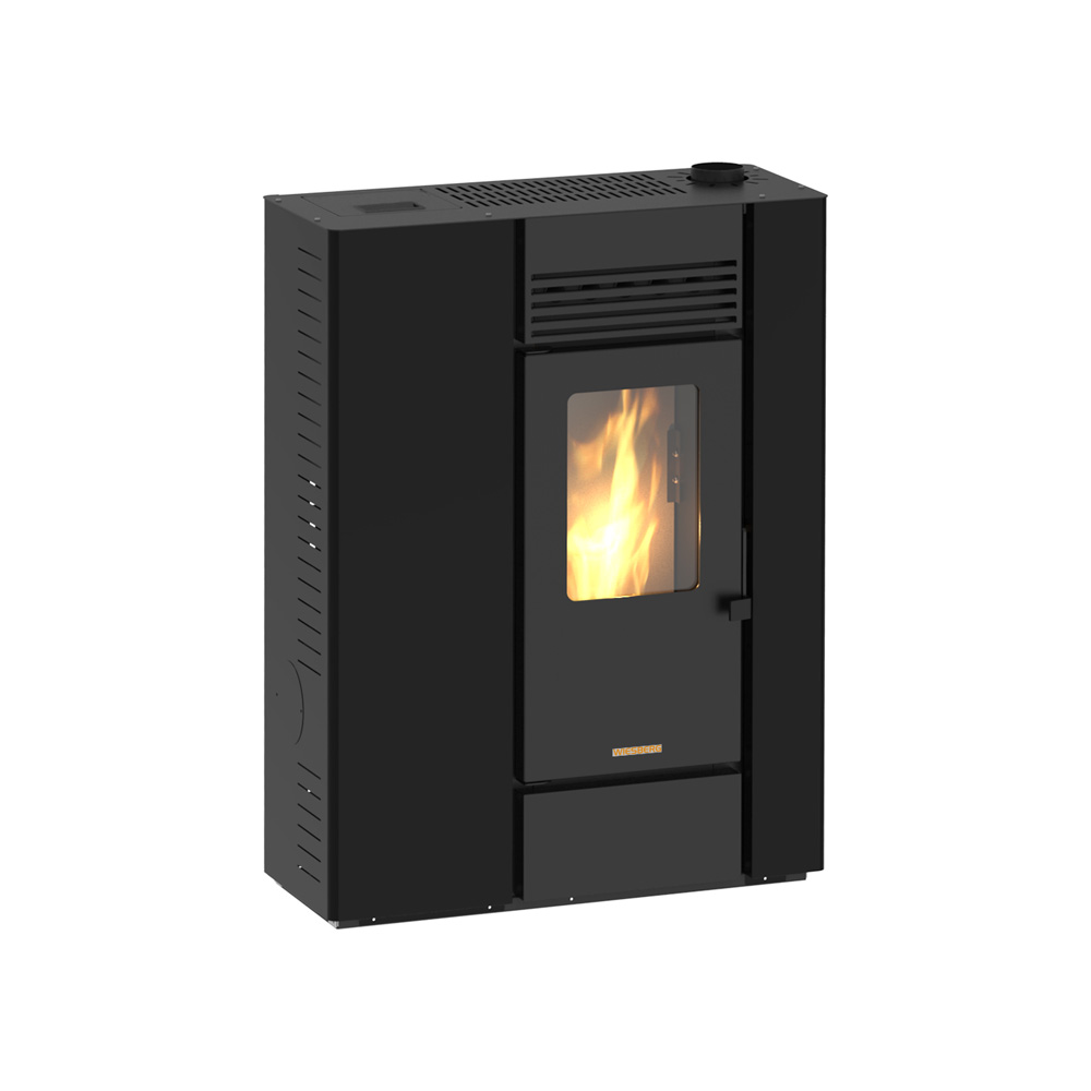 ESTUFA PELLET APIA NEGRA 10 KW