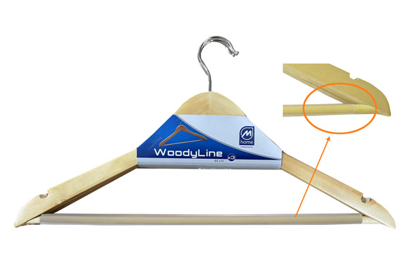 PERCHA MADERA CON BARRA ANTIDE