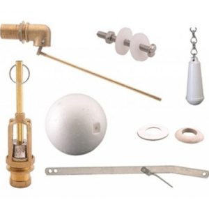 KIT COMPLETO WC VALVULA 4 GUIA