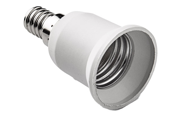 ADAPTADODR PORTALAMPARAS E-14