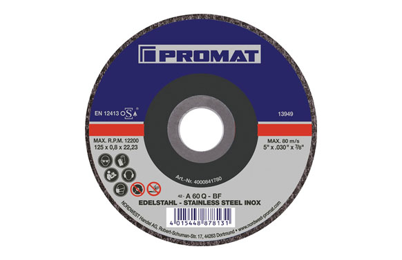 DISCO CORTE INOX 115X0,8X22,23