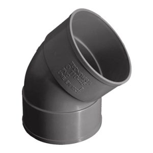 CODO EVACUACION PVC H-H 45º Ø