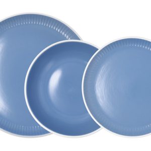 VAJILLA 12PZS AZUL MOANA BIDAS