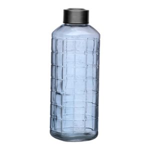 BOTELLA AGUA VIDRIO AZUL1000ML