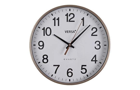 RELOJ PARED REDONDO BLANCO30CM