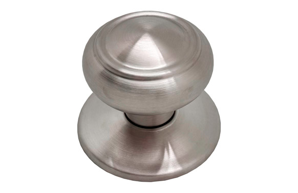 POMO PUERTA FIJO 70MM ARO INOX