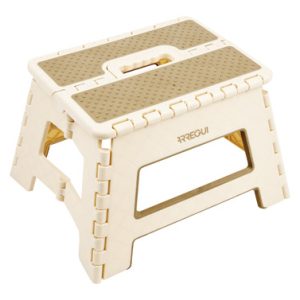 TABURETE PLEGABLE BEIGE 29X22X