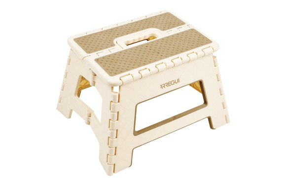 TABURETE PLEGABLE BEIGE 29X22X