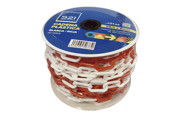 CADENA BLANCA/ROJA 25M 6MMAC-2