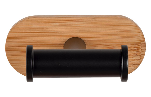 PERCHA DE ACERO INOX NEGRO/NAT