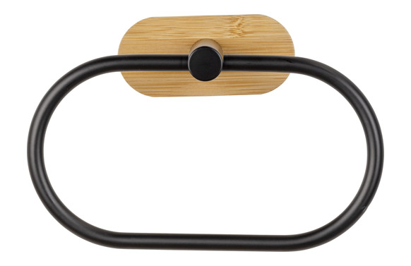 TOALLERO DE ARO ACERO INOX NEG