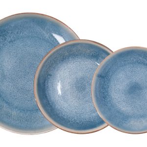 VAJILLA 12 PZAS PORCELANA AURO