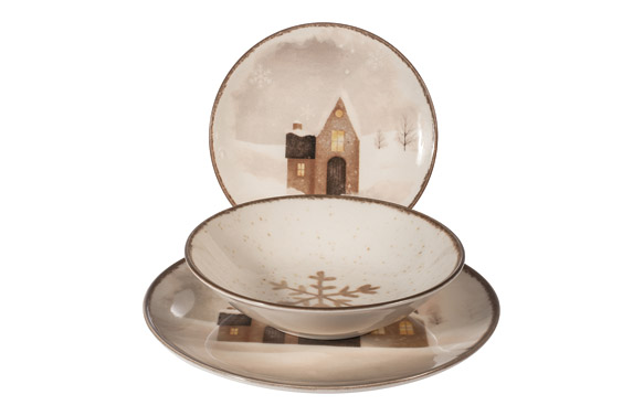 VAJILLA 18 PZAS STONEWARE COUP