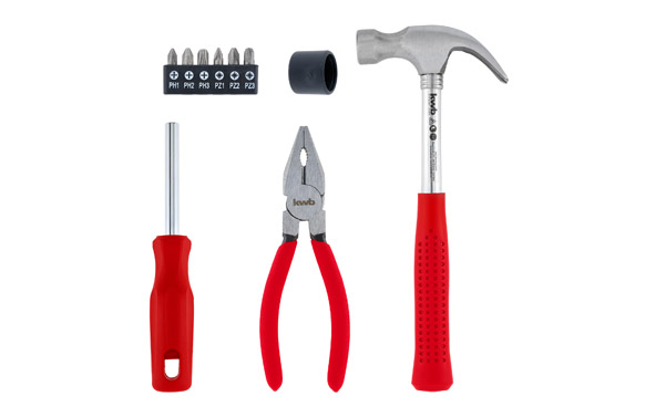 CAJA DE 10 HERRAMIENTAS MANUAL