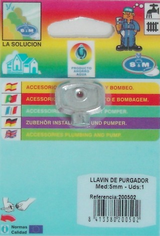 LLAVE PURGADOR 5MM