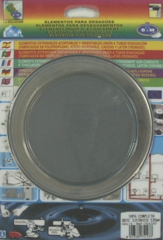 TAPA BOTE SIFONICO EMBELL.INOX