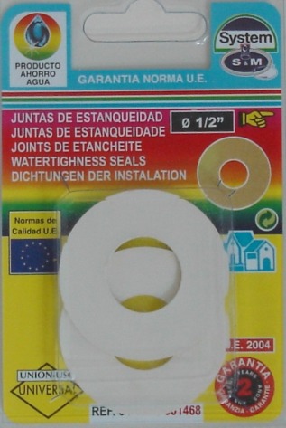 JUNTA PLANA LAVABO 1/2″ 2 PZ