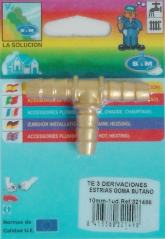 CONECTOR EN T 10MM