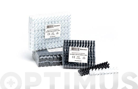 REGLETA CONEX. 6MM NEGRA