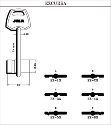LLAVE LATON JMA EZ-1G