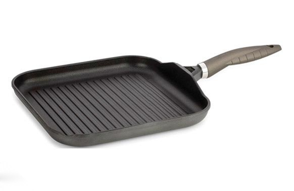 GRILL PLANCHA RAYAS 26X26CM OR