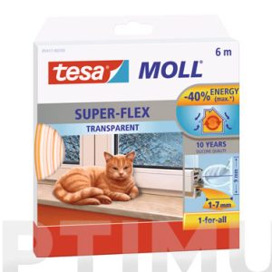 BURLETE SILICONA TUBULAR TRANS