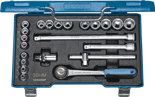 LLAVE VASO HEXAG. 3/8 6-22MM+A