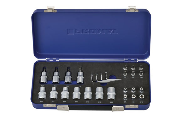 LLAVE VASO PUNTA TORX 1/4 +1/2