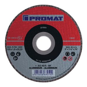 DISCO CORTE ALUMINIO Ø125X1,0M