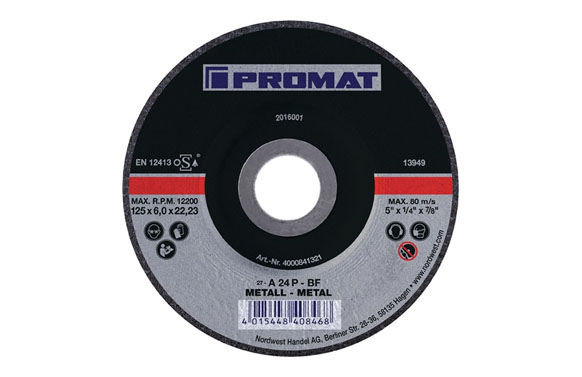 DISCO DESBASTE METAL CONICO Ø1