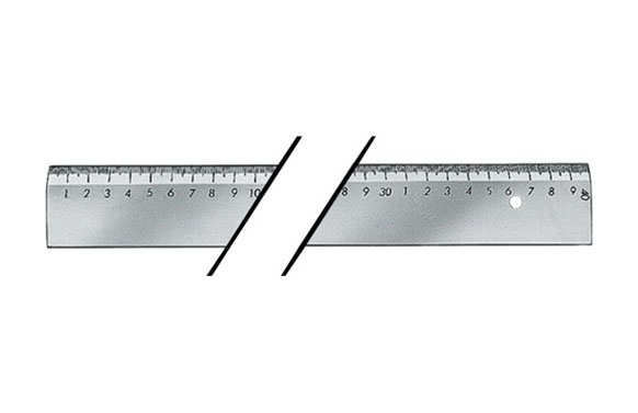 REGLA ACERO 2000X40X5MM BISELA