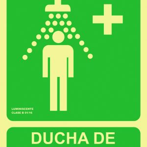 SEÑAL 224X300MM PVC LUMI DUCHA