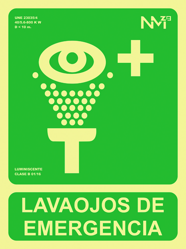 SEÑAL 224X300MM PVC LUMI LAVAO