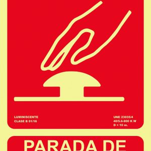 SEÑAL 210X300MM PVC LUMI PARAD