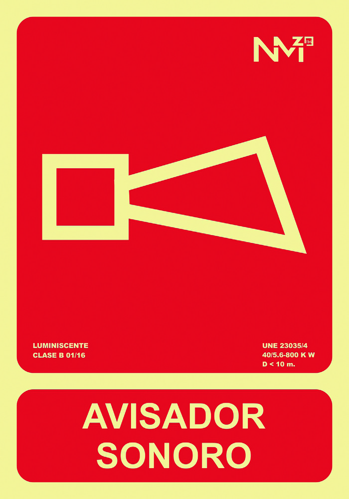 SEÑAL 210X300MM PVC LUMI AVISA